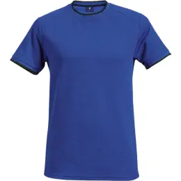 175g Polyester Eyelet Ringer T-Shirt Royal